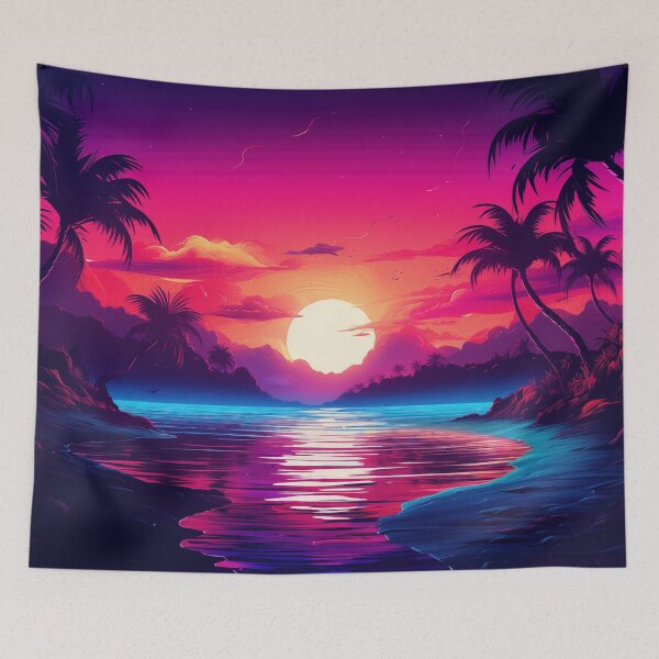 Item preview, Tropical Dreamscape Harmony: Sunset Vortex designed and sold by Mullet Monkey.