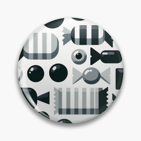 Item preview, Monochrome Minimalist Sweets: 2D Candy Simplicity designed and sold by CoussaZau.
