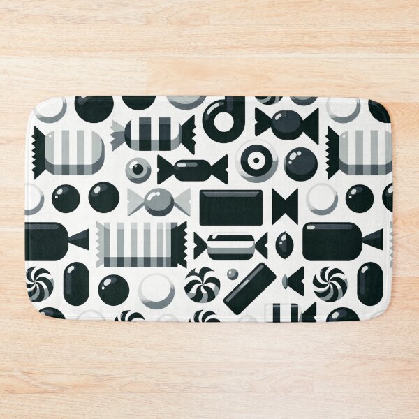 Item preview, Monochrome Minimalist Sweets: 2D Candy Simplicity designed and sold by CoussaZau.