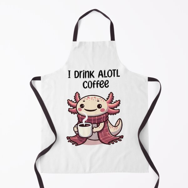 Item preview, Kawaii Axolotl Coffee Lover designed and sold by DinoKate.