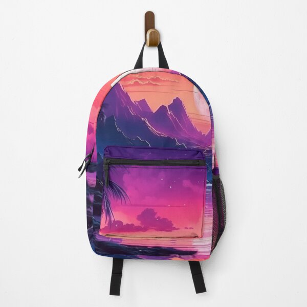 Item preview, Vaporwave Oasis: Neon Twilight Lagoon designed and sold by Mullet Monkey.