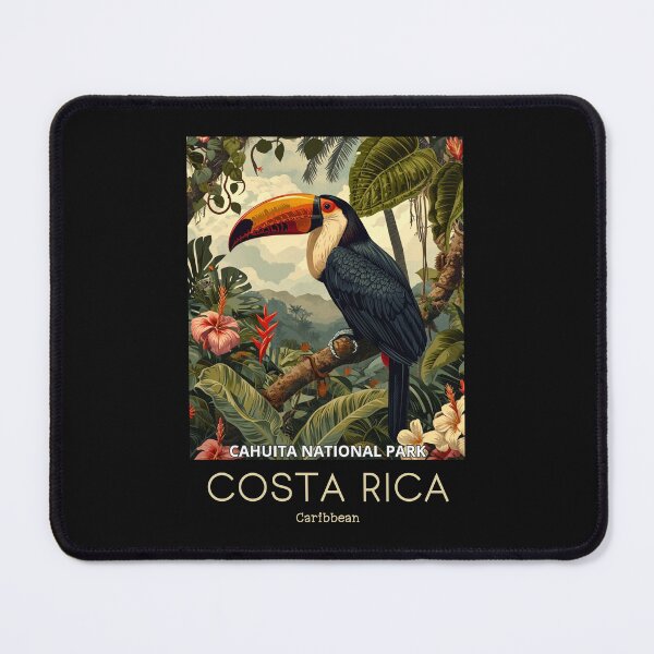 Artikelvorschau, Eine Vintage-Reiseillustration des Cahuita-Nationalparks - Costa Rica entworfen und verkauft von GoodOldVintage.