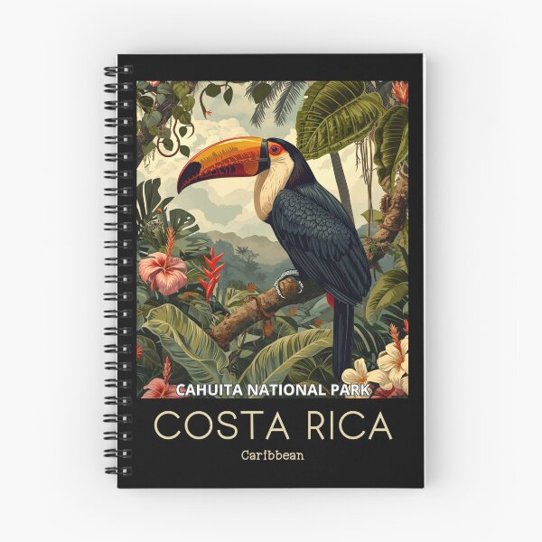 Artikelvorschau, Eine Vintage-Reiseillustration des Cahuita-Nationalparks - Costa Rica entworfen und verkauft von GoodOldVintage.