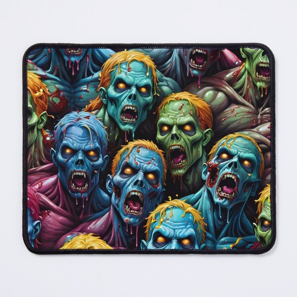 Artikelvorschau, Creepy Zombie Face Pattern entworfen und verkauft von TheArtOfPat.
