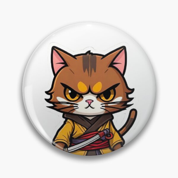 Item preview, Brown cat assassin in Japan designed and sold by KorArtStudio.