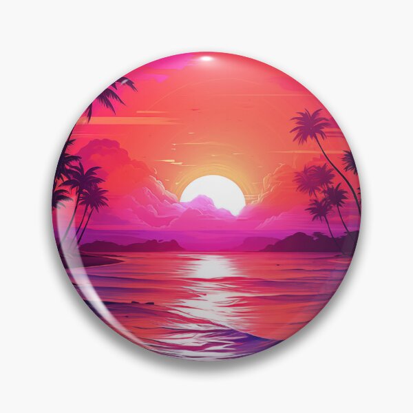 Item preview, Tropical Luminescence: Retro Wave Refuge designed and sold by Mullet Monkey.