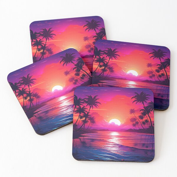 Item preview, Tropical Luminescence: Retro Wave Refuge designed and sold by Mullet Monkey.