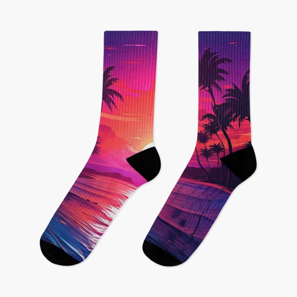 Item preview, Tropical Luminescence: Retro Wave Refuge designed and sold by Mullet Monkey.