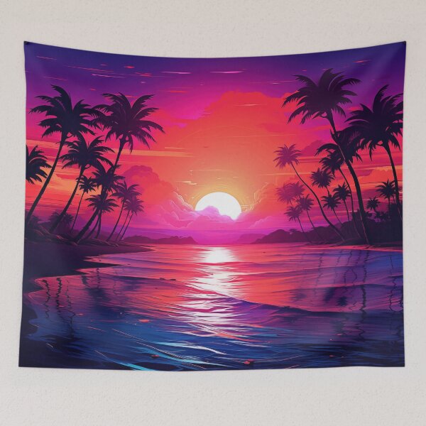Item preview, Tropical Luminescence: Retro Wave Refuge designed and sold by Mullet Monkey.
