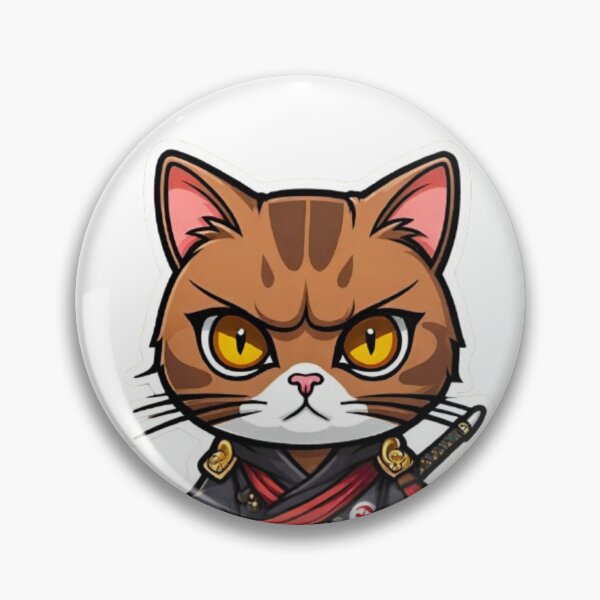 Item preview, Cute Brown cat assassin in Japan designed and sold by KorArtStudio.