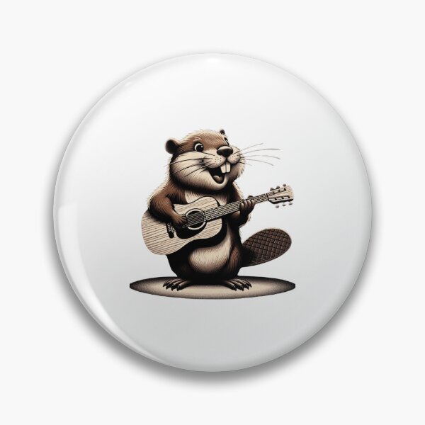 Item preview, Beaver Playing Guitar  designed and sold by CharmStudio.