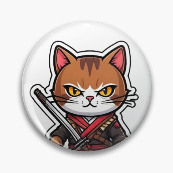 Item preview, Cool Brown cat assassin in Japan designed and sold by KorArtStudio.
