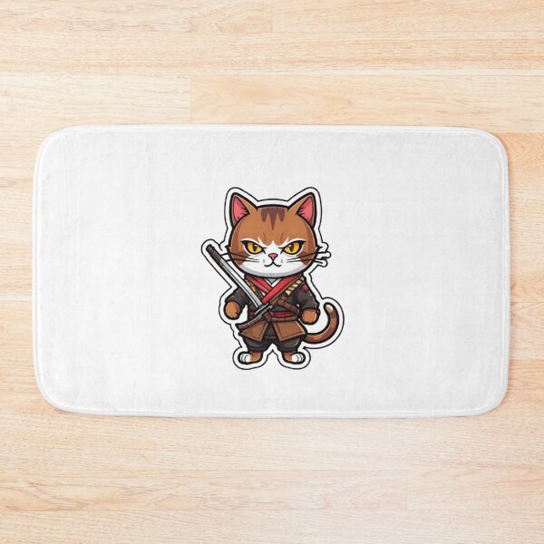 Item preview, Cool Brown cat assassin in Japan designed and sold by KorArtStudio.
