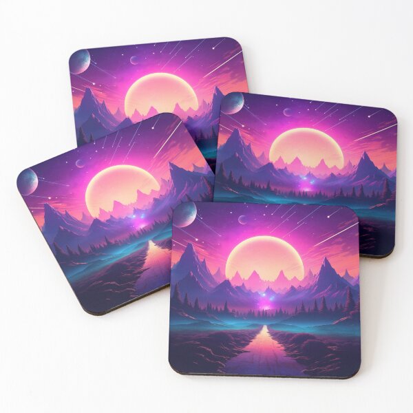 Item preview, Lush Synthwave Retreat: Horizon Vibes designed and sold by Mullet Monkey.