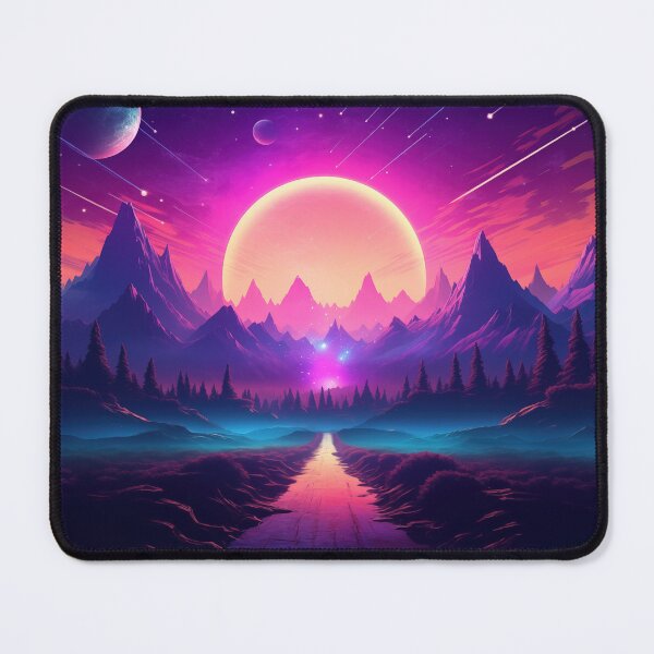 Item preview, Lush Synthwave Retreat: Horizon Vibes designed and sold by Mullet Monkey.