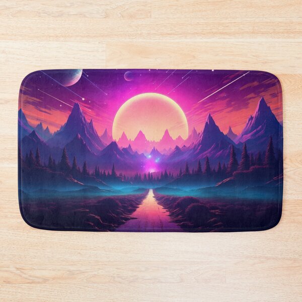 Item preview, Lush Synthwave Retreat: Horizon Vibes designed and sold by Mullet Monkey.