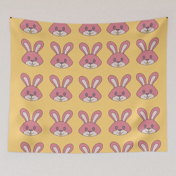 Item preview, pattern of rabbits with golden teeth designed and sold by azet-art.
