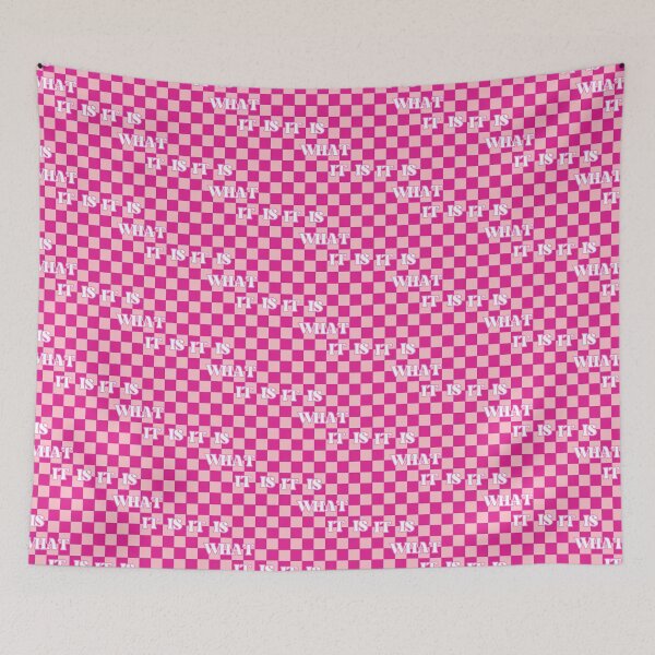 Item preview, It Is What It Is Pink Check designed and sold by oliviajean30.