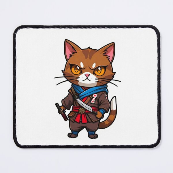 Item preview, Cool Brown cat assassin samurai in Japan designed and sold by KorArtStudio.