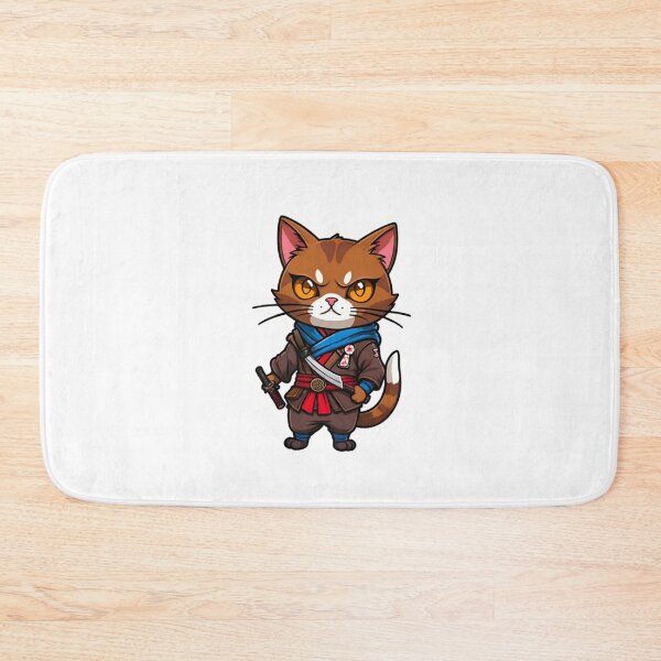 Item preview, Cool Brown cat assassin samurai in Japan designed and sold by KorArtStudio.