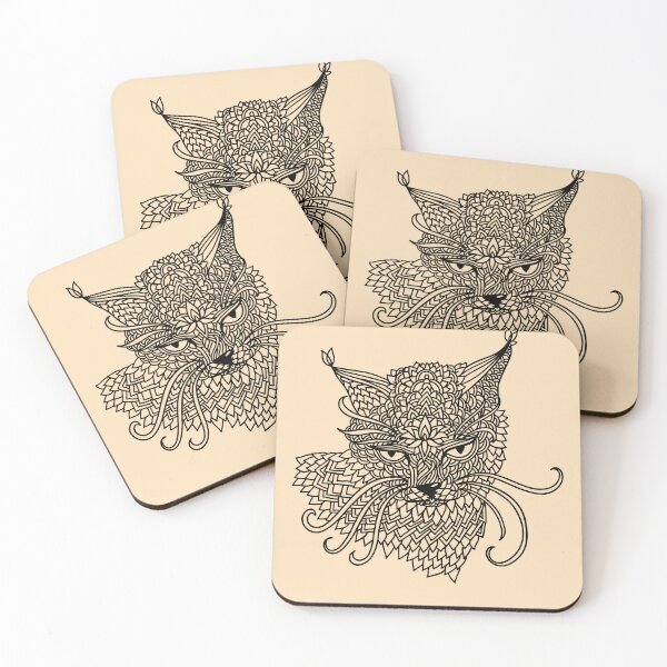 Item preview, Polynesian Cat in Mandala. Black and white by Mill2023 designed and sold by Mill2023.