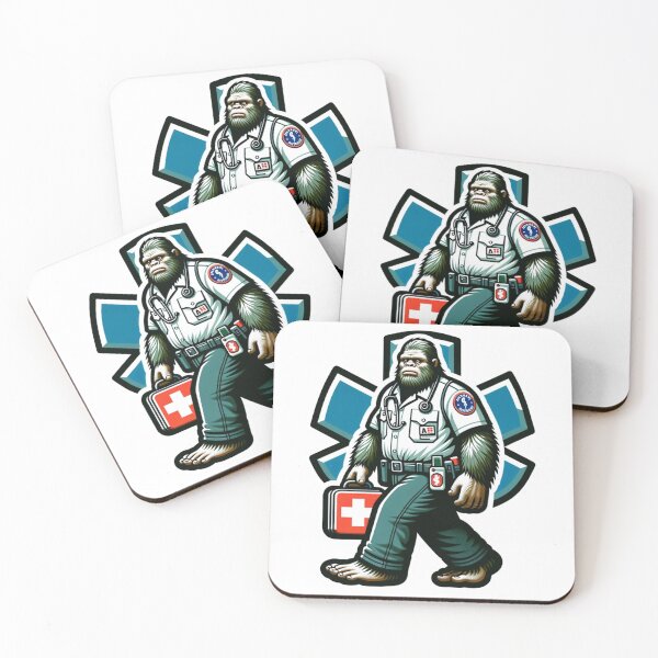 Item preview, Bigfoot as as Paramedic with his gear designed and sold by BrinaandPops.