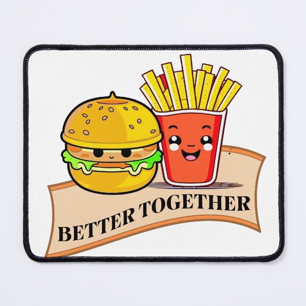 Item preview, Better Together Collection: French Fries and Hamburgers - A Culinary Love Affair! designed and sold by DazzleDots4.