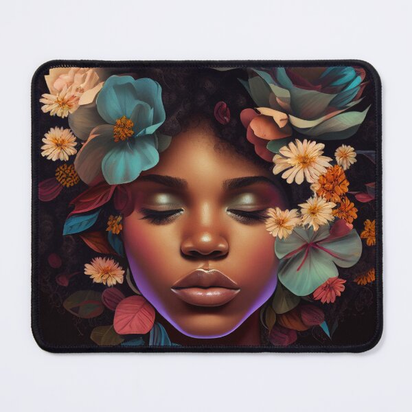 Item preview, Black Girl Flower Afro designed and sold by Design Den.