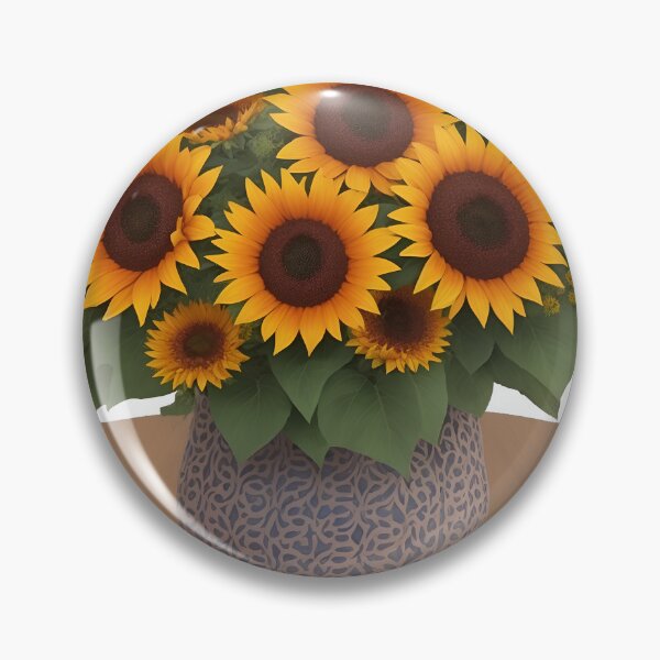 Item preview, luxury vase with multiple sunflowers summer and spring fashion designed and sold by Carlos Gudino.