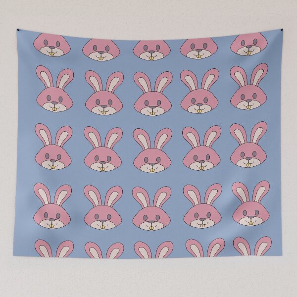 Item preview, pattern of rabbits with golden teeth designed and sold by azet-art.