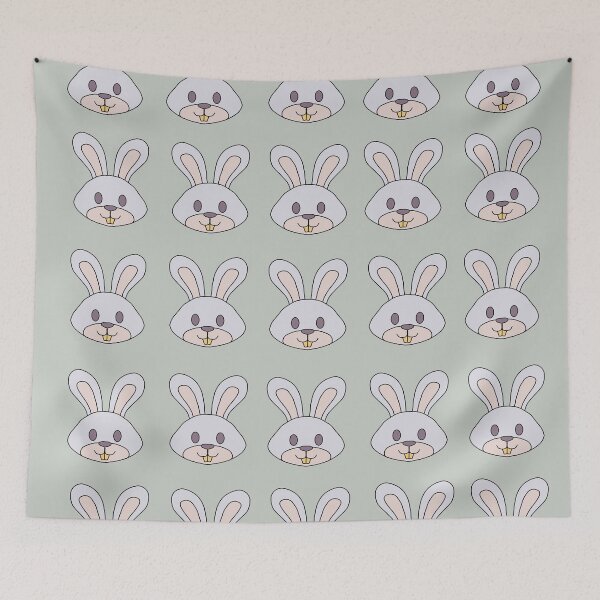 Item preview, pattern of rabbits with golden teeth designed and sold by azet-art.