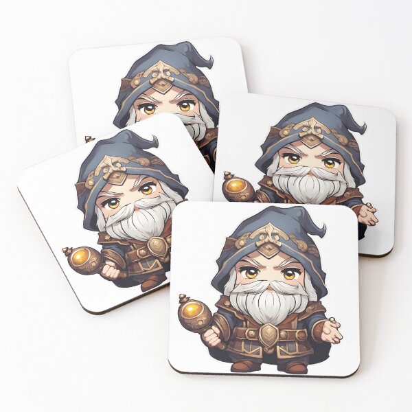 Item preview, Dwarf Warlock Chibi designed and sold by The-Chibi-Store.