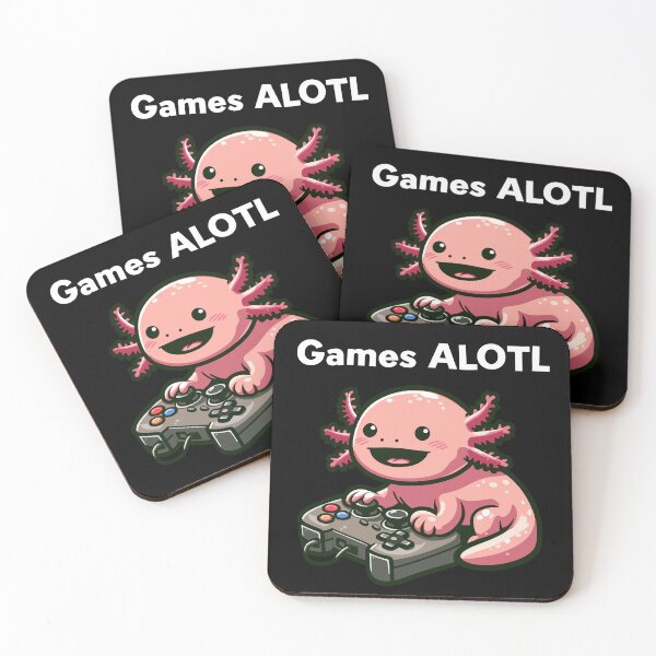 Item preview, Kawaii Axolotl Gaming designed and sold by DinoKate.