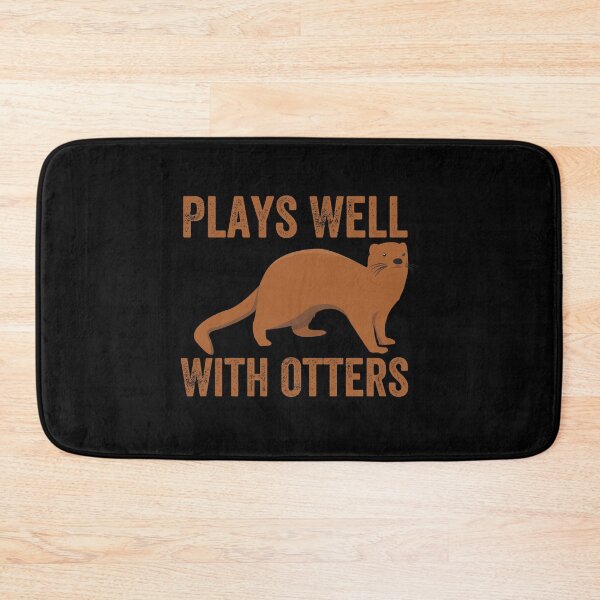 Item preview, Plays Well With Otters - Funny Otter Pun designed and sold by CORJIDOG-ART.