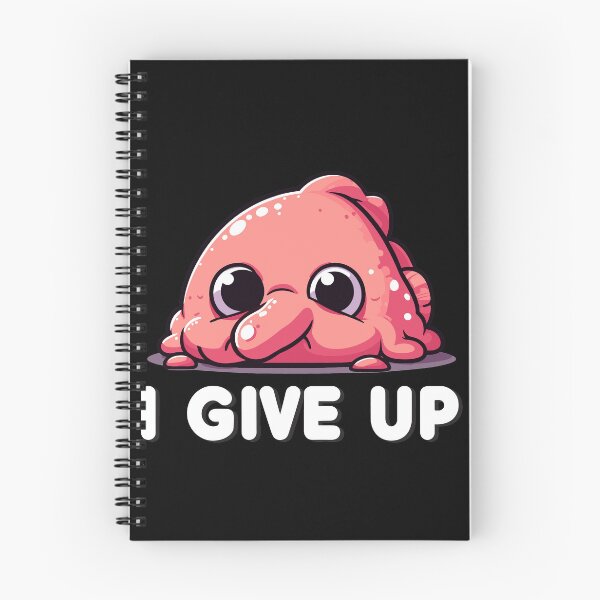 Item preview, I Give Up Tired Blobfish designed and sold by SubtleSplit.