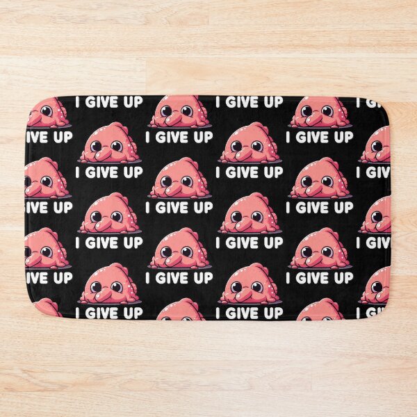 Item preview, I Give Up Tired Blobfish designed and sold by SubtleSplit.