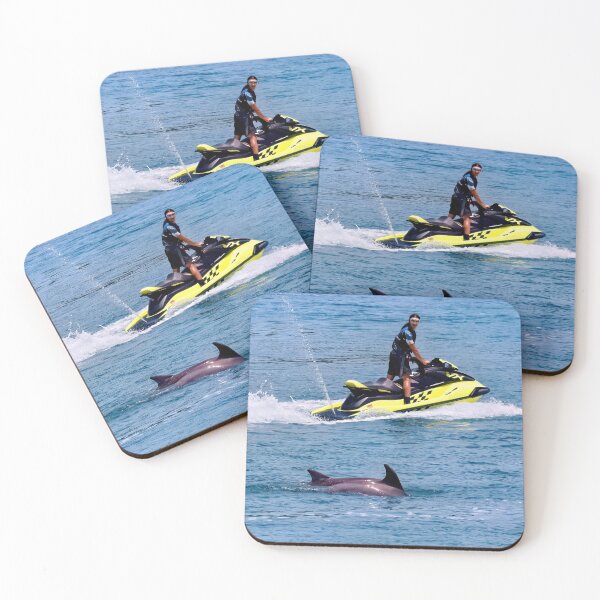 Item preview, Dolphins vs jet ski 01 designed and sold by kevin Chippindall.