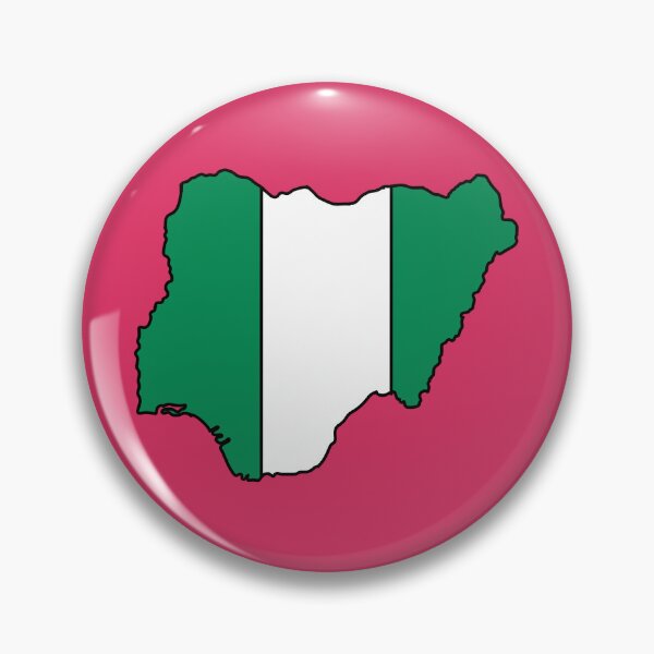 Item preview, Nigeria country shape flag designed and sold by Rachael Taylor.