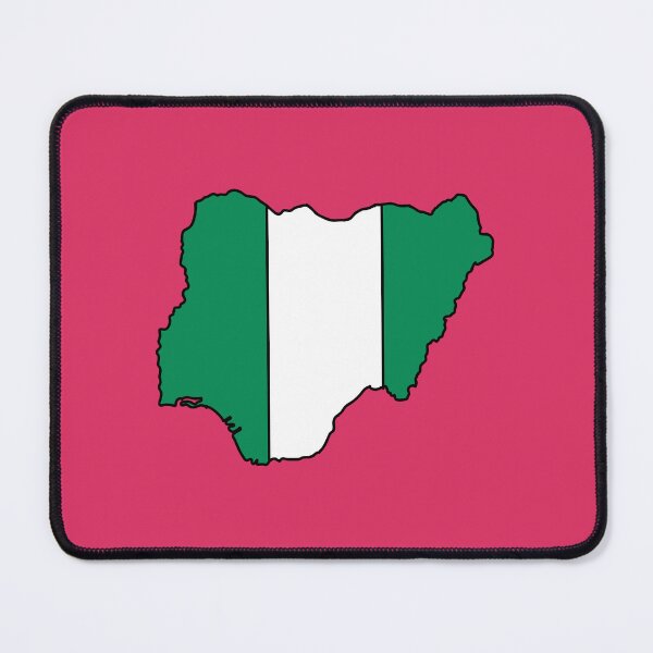 Item preview, Nigeria country shape flag designed and sold by Rachael Taylor.