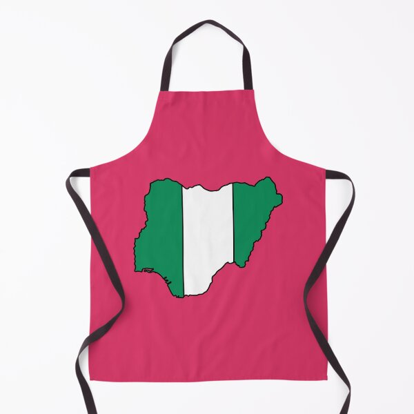 Item preview, Nigeria country shape flag designed and sold by Rachael Taylor.