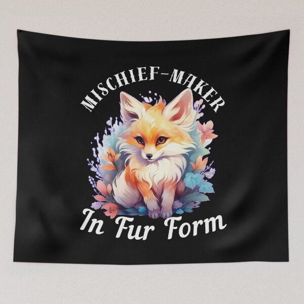 Artikelvorschau, Unfugmacher in Pelzform. Fuchs-Zitat entworfen und verkauft von FoxVibes.