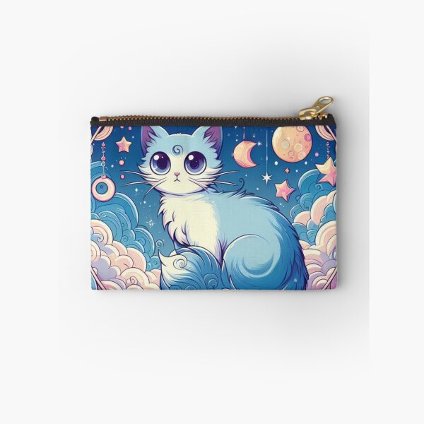 Item preview, Magical Cosmic Kitty Cat Space Swirls Galaxy Stars Fluffy Kitten designed and sold by CoffeeIsATrip.