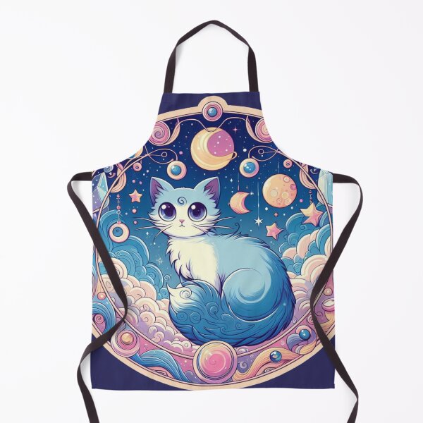 Item preview, Magical Cosmic Kitty Cat Space Swirls Galaxy Stars Fluffy Kitten designed and sold by CoffeeIsATrip.