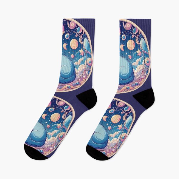 Item preview, Magical Cosmic Kitty Cat Space Swirls Galaxy Stars Fluffy Kitten designed and sold by CoffeeIsATrip.