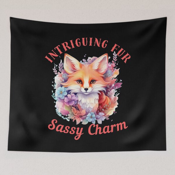 Item preview, Intriguing Fur, Sassy Charm. fox head designed and sold by FoxVibes.