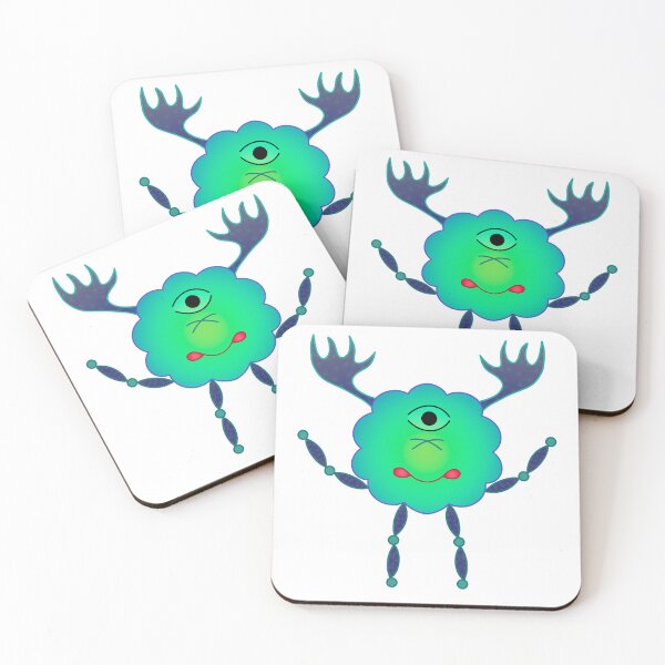 Item preview, Green Antler Monster designed and sold by Leah Haas.