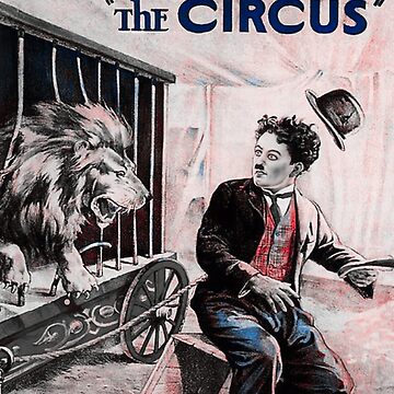 Artwork thumbnail, Lion in the circus funny meme with Charlie Chaplin in 1928 by Coollzone