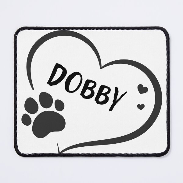 Item preview, Dobby pet dog or cat name in a heart with a paw, great gift for dog or cat owners designed and sold by OCS1337.