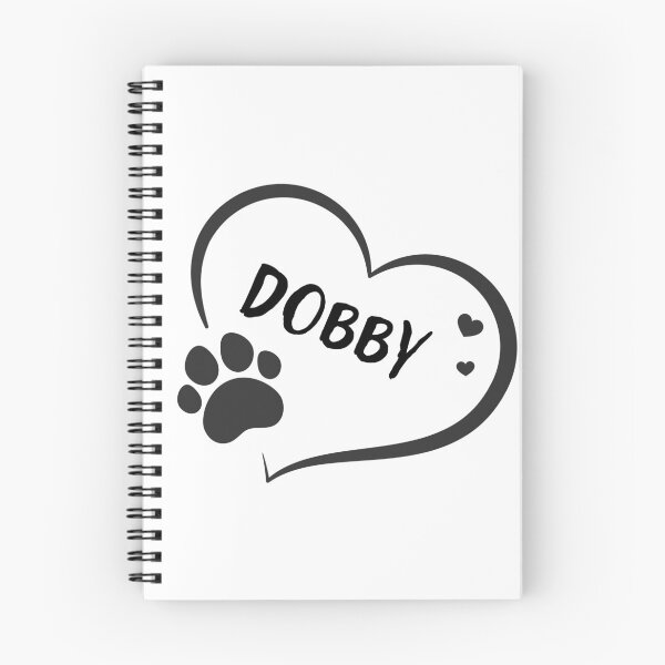 Item preview, Dobby pet dog or cat name in a heart with a paw, great gift for dog or cat owners designed and sold by OCS1337.