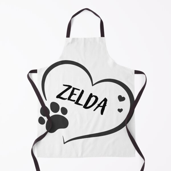 Item preview, Zelda pet dog or cat name in a heart with a paw, great gift for dog or cat owners designed and sold by OCS1337.